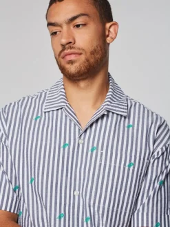Granda Camp Shirt- Maritime Blue