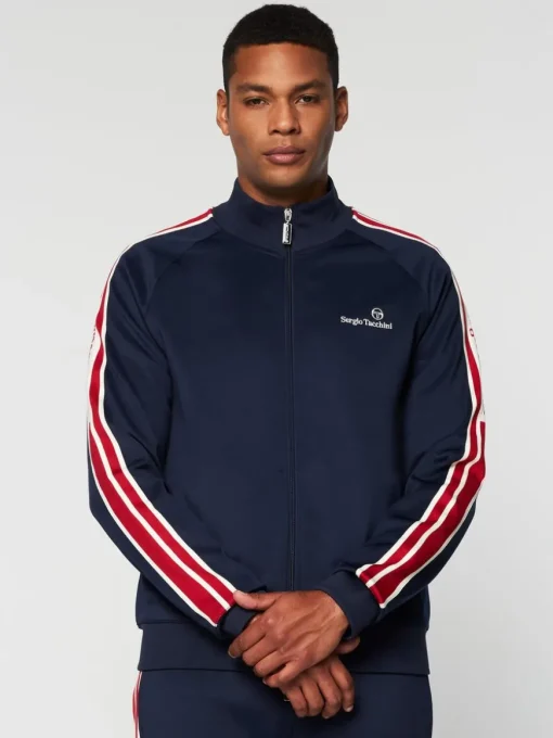 Gromo Tape Track Jacket- Maritime Blue