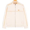 Lioni Velour Track Jacket Archivio- Gardenia
