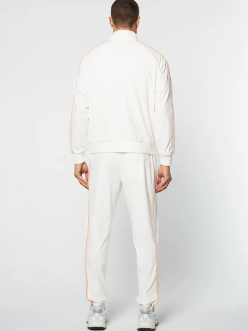 Lioni Velour Track Jacket Archivio- Gardenia