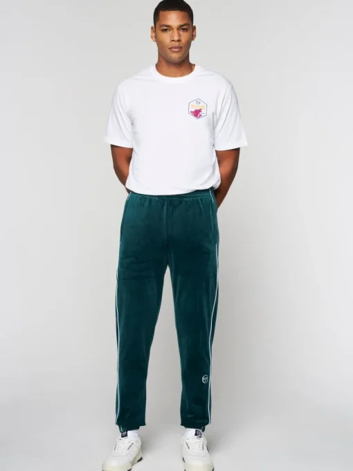 Lioni Velour Track Pant- Botanical Garden