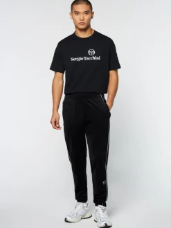 Lioni Velour Track Pant- Black Beauty
