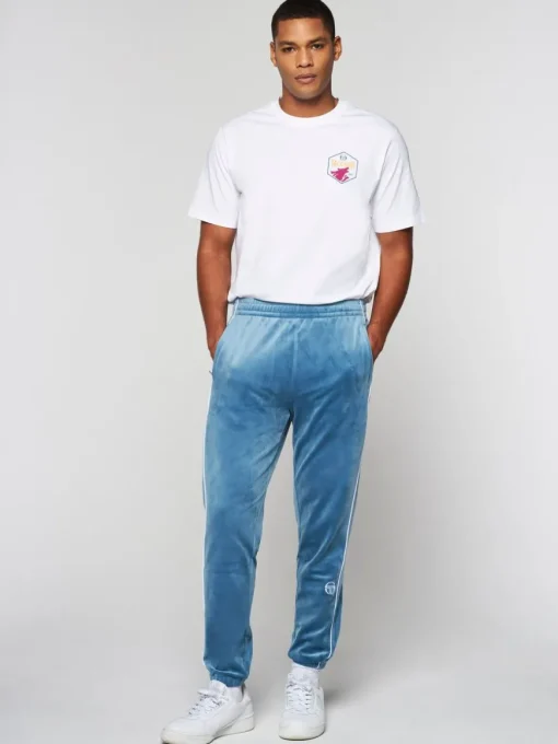 Lioni Velour Track Pant- Stellar