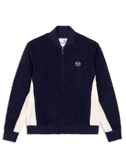 Livata Monogram Track Jacket- Maritime Blue