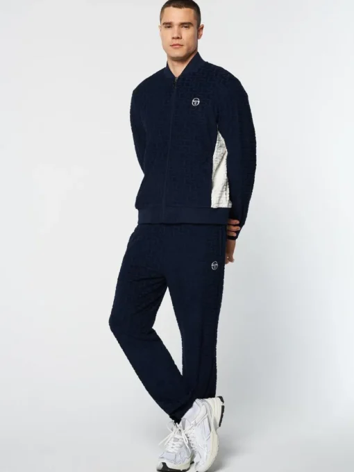 Livata Monogram Track Jacket- Maritime Blue