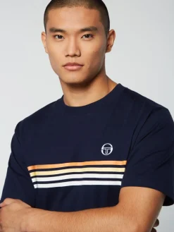 New Melfi T-Shirt- Maritime Blue/ White